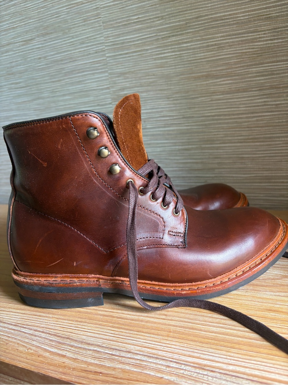 Allen Edmonds  Higgins Mill port Washington dress Boots 7562 size men’s 9A